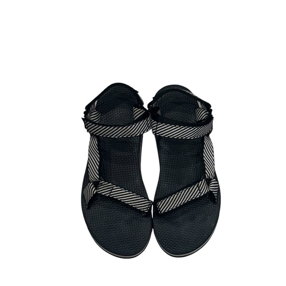 Women’s Teva Flatform Black & White Platform Ankle Strap Sandals: Size 10 - Picture 6 of 10